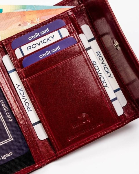 Średni, wygodny portfel damski z systemem RFID - Rovicky Średni, wygodny portfel damski z systemem RFID - Rovicky