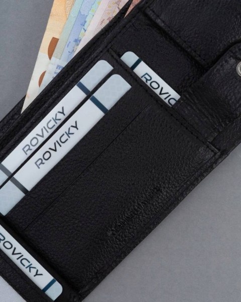 Mały, skórzany portfel męski z systemem RFID - 4U Cavaldi Mały, skórzany portfel męski z systemem RFID - 4U Cavaldi