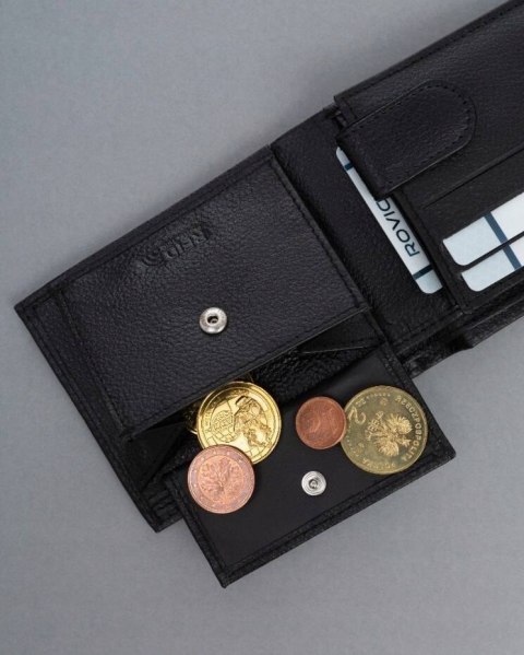 Mały, skórzany portfel męski z systemem RFID - 4U Cavaldi Mały, skórzany portfel męski z systemem RFID - 4U Cavaldi