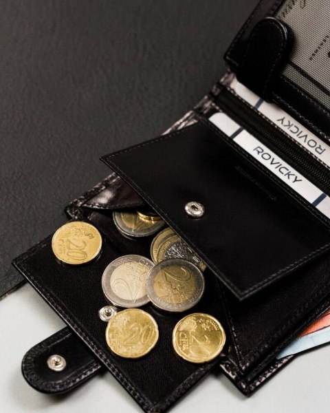 Skórzany, duży portfel męski z systemem RFID - Rovicky Skórzany, duży portfel męski z systemem RFID - Rovicky
