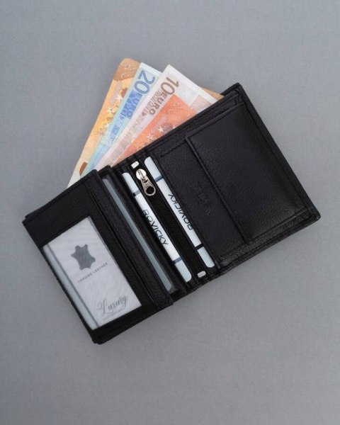 Skórzany portfel męski z systemem RFID - 4U Cavaldi Skórzany portfel męski z systemem RFID - 4U Cavaldi