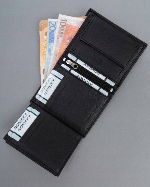 Skórzany portfel męski z systemem RFID - 4U Cavaldi Skórzany portfel męski z systemem RFID - 4U Cavaldi