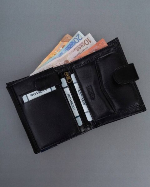Duży, skórzany portfel męski z systemem RFID - Ronaldo Duży, skórzany portfel męski z systemem RFID - Ronaldo