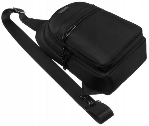 Saszetka męska-plecaczek na ramię z portem USB - Peterson Saszetka męska-plecaczek na ramię z portem USB - Peterson
