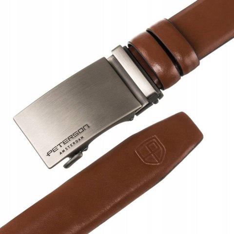 Elegancki pasek męski z klamrą automatyczną - Peterson Elegancki pasek męski z klamrą automatyczną - Peterson