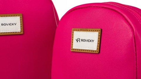 Zestaw dwóch kosmetyczek damskich ze skóry ekologicznej - Rovicky