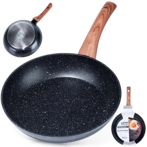 Patelnia Indukcja Granitowa Nieprzywierająca Solidna Trwała VILDE 24 cm Patelnia Indukcja Granitowa Nieprzywierająca Solidna Trwała VILDE 24 cm