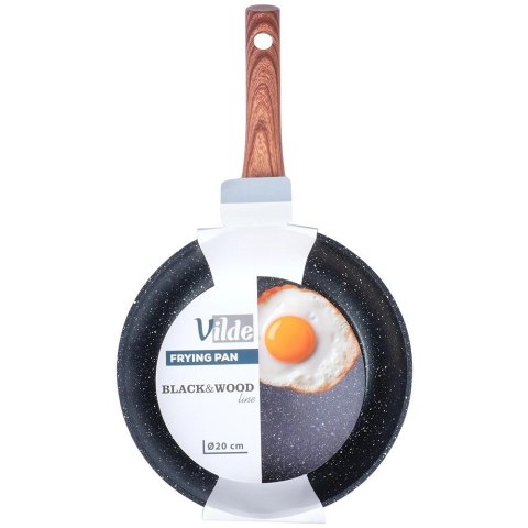 Patelnia Indukcja na Gaz Granitowa Nieprzywierająca Solidna VILDE 20 cm Patelnia Indukcja na Gaz Granitowa Nieprzywierająca Solidna VILDE 20 cm