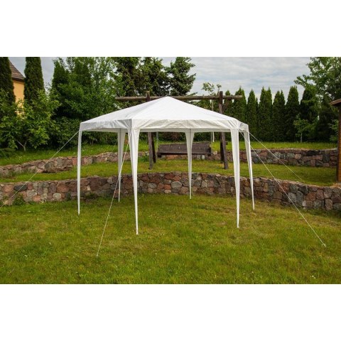 Pawilon Namiot Ogrodowy Sześciokątny Biały SASKA GARDEN 200 x 200 x 260 cm Pawilon Namiot Ogrodowy Sześciokątny Biały SASKA GARDEN 200 x 200 x 260 cm