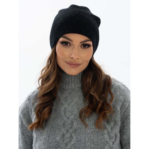 Ciepła czapka slouchy damska z kryształkami - Peterson Ciepła czapka slouchy damska z kryształkami - Peterson