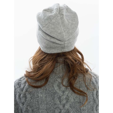 Czapka damska zimowa slouchy z kryształkami szara - Peterson Czapka damska zimowa slouchy z kryształkami szara - Peterson