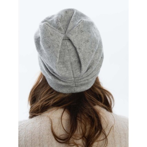 Modna czapka beanie damska w kolorze szarym - Peterson Modna czapka beanie damska w kolorze szarym - Peterson