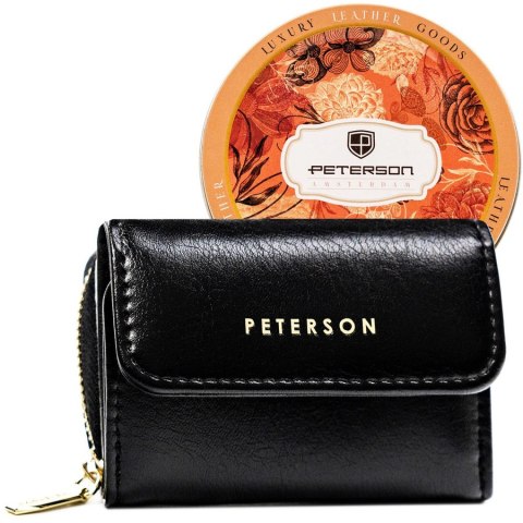 Damski portfelik z zamkiem i ochroną RFID - Peterson Damski portfelik z zamkiem i ochroną RFID - Peterson
