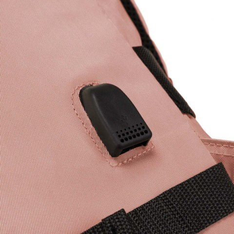 Pojemny, podróżny plecak kabinowy z portem USB w różowym kolorze - Peterson Pojemny, podróżny plecak kabinowy z portem USB w różowym kolorze - Peterson