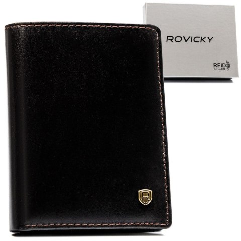 Stylowe skórzane etui na dokumenty z RFID - Rovicky Stylowe skórzane etui na dokumenty z RFID - Rovicky