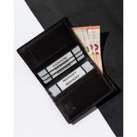 Stylowe skórzane etui na dokumenty z RFID - Rovicky Stylowe skórzane etui na dokumenty z RFID - Rovicky