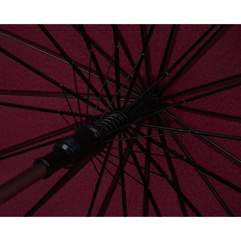 Czerwony, elegancki parasol rządowy - Peterson