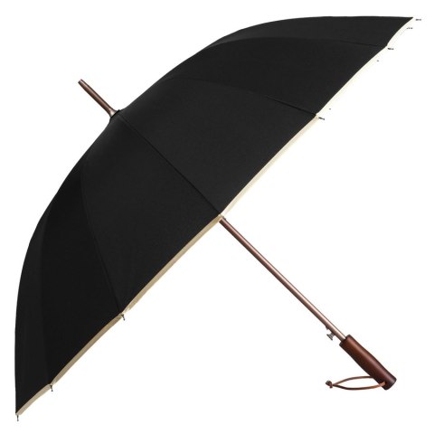 Duży, elegancki parasol rządowy w czarnym kolorze - Peterson
