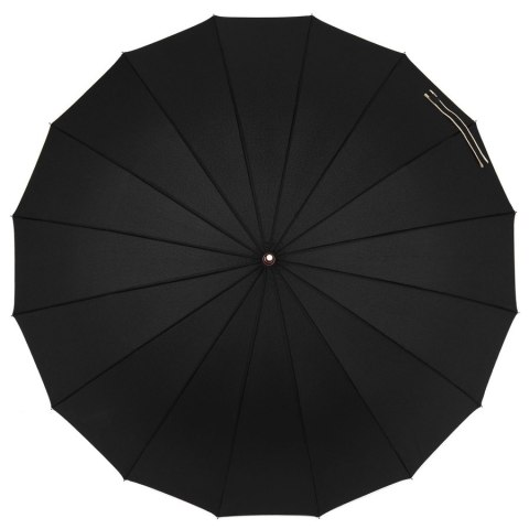 Duży, elegancki parasol rządowy w czarnym kolorze - Peterson