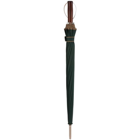 Elegancki, zielony parasol z dużą czaszą - Peterson