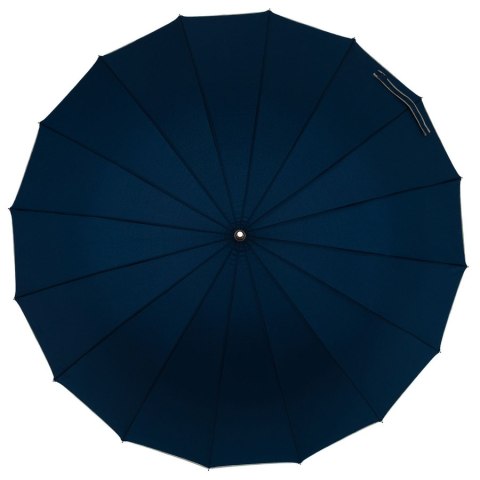 Granatowy, rządowy parasol z dużą czaszą - Peterson