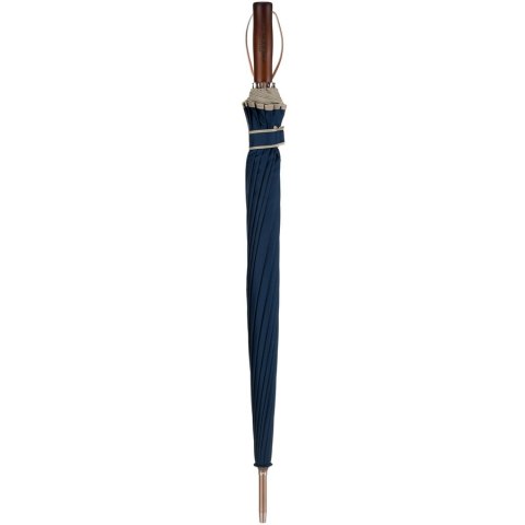 Granatowy, rządowy parasol z dużą czaszą - Peterson