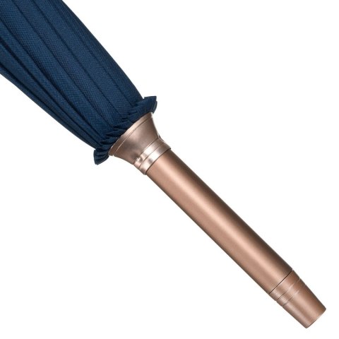 Granatowy, rządowy parasol z dużą czaszą - Peterson