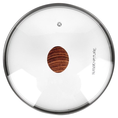 Pokrywka Szklana do Garnka Patelni Żaroodporna Okrągła NAVA 24 cm Pokrywka Szklana do Garnka Patelni Żaroodporna Okrągła NAVA 24 cm