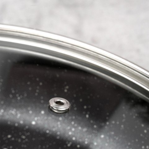 Pokrywka Szklana do Garnka Patelni Żaroodporna Okrągła NAVA 24 cm Pokrywka Szklana do Garnka Patelni Żaroodporna Okrągła NAVA 24 cm
