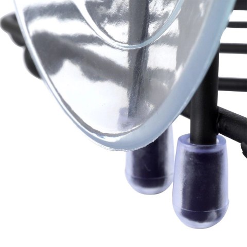Półka pod prysznic metalowa czarna na przyssawki Półka pod prysznic metalowa czarna na przyssawki