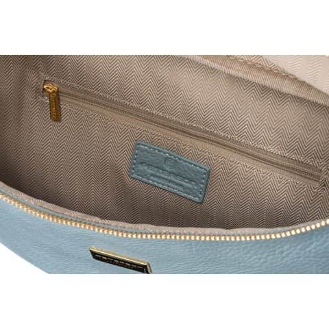 Niebieska saszetka damska biodrówka nerka na ramię crossbody z eko skóry Peterson Niebieska saszetka damska biodrówka nerka na ramię crossbody z eko skóry Peterson