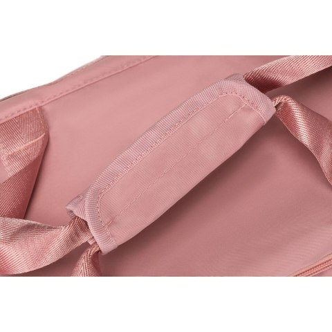 Różowa torba weekendowo-podróżna z komorą boczną na buty - Peterson