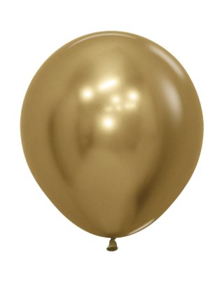 Balony lateksowe Sempertex, Reflex Gold, 60cm, 3 szt.