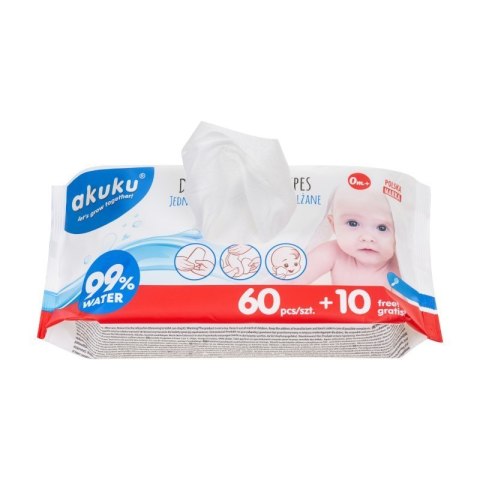 Jednorazowe chusteczki nawilż. AKUKU Jednorazowe chusteczki nawilż. AKUKU
