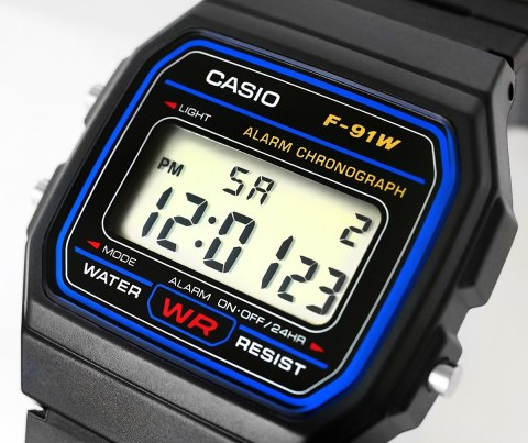 Zegarek Męski CASIO F-91W-1YER + BOX Zegarek Męski CASIO F-91W-1YER + BOX