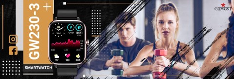 Smartwatch GIEWONT Dynamic SmartCall GW230-3 - Rose Gold/Black Effect Smartwatch GIEWONT Dynamic SmartCall GW230-3 - Rose Gold/Black Effect