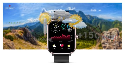 Smartwatch GIEWONT Dynamic SmartCall GW230-3 - Rose Gold/Black Effect Smartwatch GIEWONT Dynamic SmartCall GW230-3 - Rose Gold/Black Effect