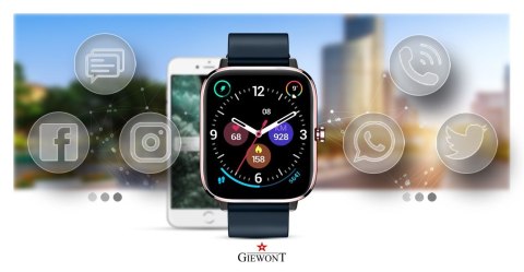 Smartwatch GIEWONT Dynamic SmartCall GW230-5 - RoseGold/Deep Ocean Smartwatch GIEWONT Dynamic SmartCall GW230-5 - RoseGold/Deep Ocean