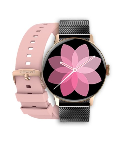 Smartwatch GIEWONT Supernova SmartCall GW330-4 Black Shine/Powder Pink Smartwatch GIEWONT Supernova SmartCall GW330-4 Black Shine/Powder Pink