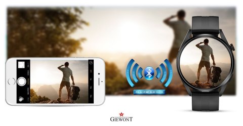 Smartwatch GIEWONT Vertex SmartCall GW450-1 Carbon/Carbon Silikon Smartwatch GIEWONT Vertex SmartCall GW450-1 Carbon/Carbon Silikon
