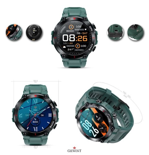 Smartwatch GIEWONT Pionier GPS GW460-2 - Sea Green Smartwatch GIEWONT Pionier GPS GW460-2 - Sea Green
