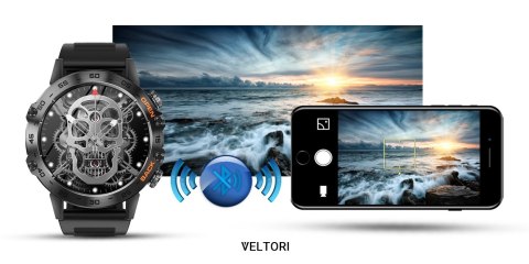 Smartwatch VELTORI VT120-1 Czarny Pasek Silikonowy Smartwatch VELTORI VT120-1 Czarny Pasek Silikonowy