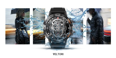 Smartwatch VELTORI VT120-1 Czarny Pasek Silikonowy Smartwatch VELTORI VT120-1 Czarny Pasek Silikonowy