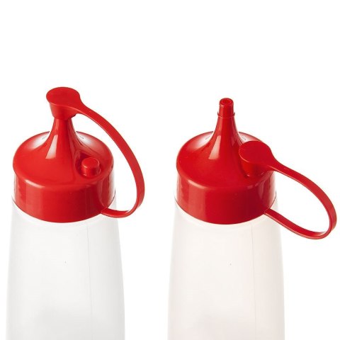 Butelka z dozownikiem i zatyczką / dyspenser pojemnik do sosów 340 ml