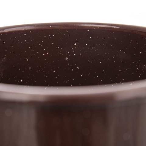 Garnek rondel rondelek emaliowany 0,6 l brązowy