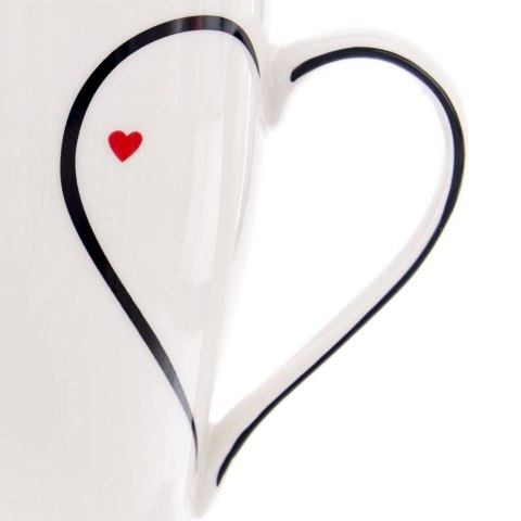 Kubek porcelanowy z uchem 0,38 l do kawy herbaty Kubek porcelanowy z uchem 0,38 l do kawy herbaty