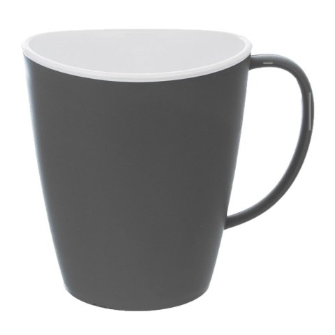 Kubek z uchem do picia kawy herbaty napojów plastikowy turystyczny AURA 380 ml