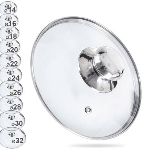 Pokrywka szklana do garnka patelni 14 cm Pokrywka szklana do garnka patelni 14 cm
