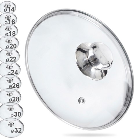 Pokrywka szklana do garnka patelni 22 cm Pokrywka szklana do garnka patelni 22 cm