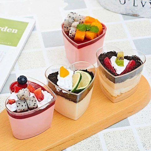 Pucharki na desery tiramisu panna cotta / mini pojemnik zestaw 6 szt. 120 ml Pucharki na desery tiramisu panna cotta / mini pojemnik zestaw 6 szt. 120 ml